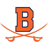 Beech High School Logo, two swords crossing under the letter B